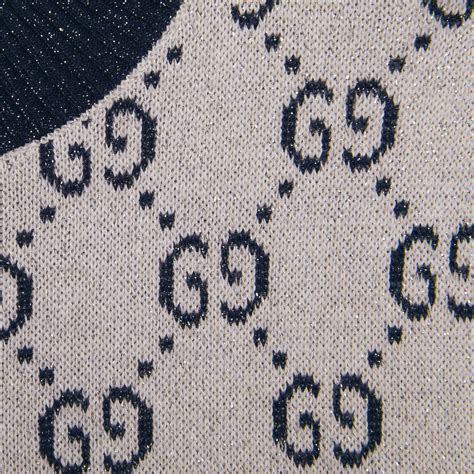 maglia leopardi gucci|Maglia GG jacquard in lamé in avorio e blu .